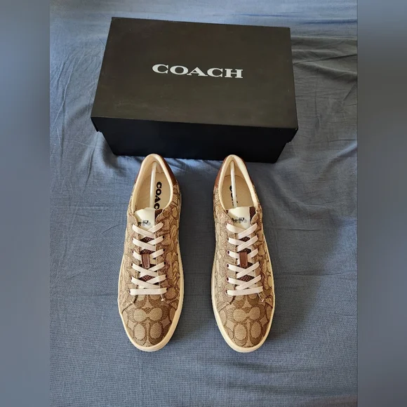 Coach | Shoes | Coach Clip Sig Jacq Lowtop Women 1 New Sneakers 